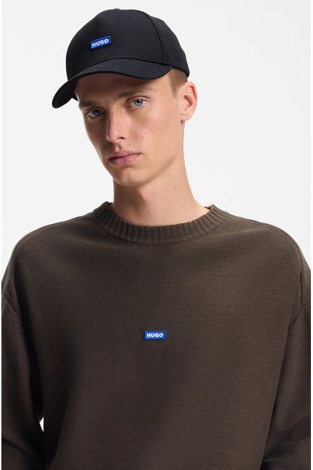 GORRA DE SARGA DE ALGODÓN CON ETIQUETA DE LOGO BORDADO GORRA HOMBRE