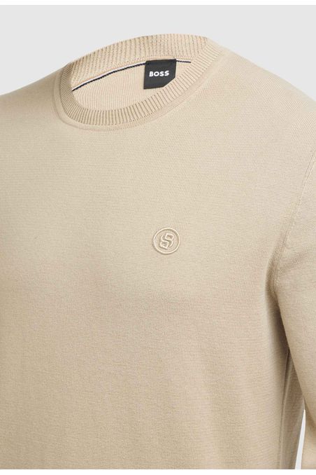 SWEATER DE PUNTO LIGHT BEIGE M