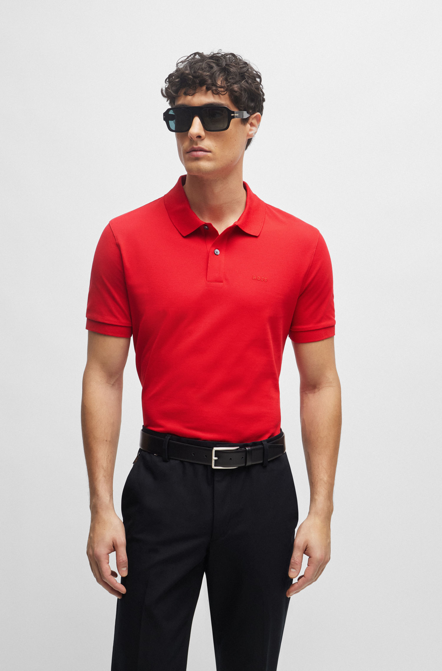 POLO REGULAR FIT DE ALGODÓN CON LOGO HOMBRE