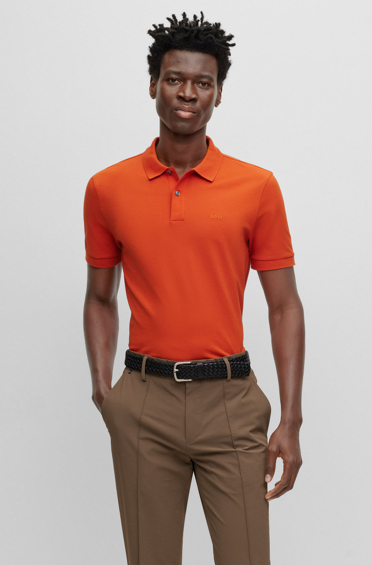 POLO REGULAR FIT DE ALGODÓN CON LOGO HOMBRE