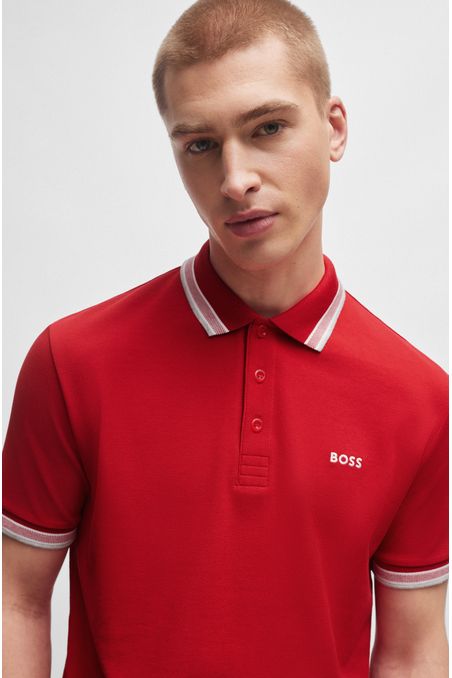 POLO REGULAR FIT DE ALGODÓN CON DETALLES HOMBRE