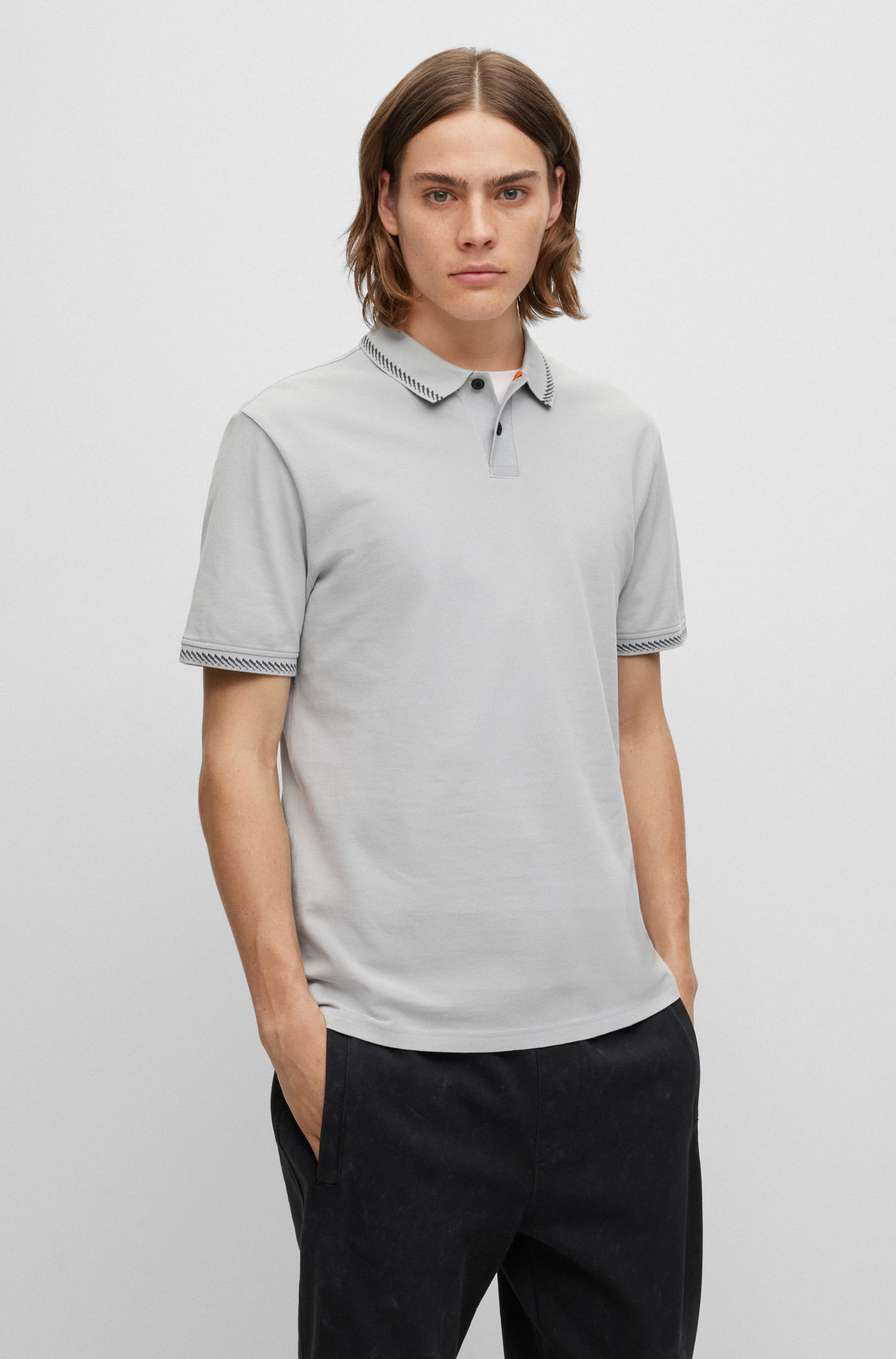 POLO REGULAR FIT DE ALGODÓN CON DETALLES HOMBRE