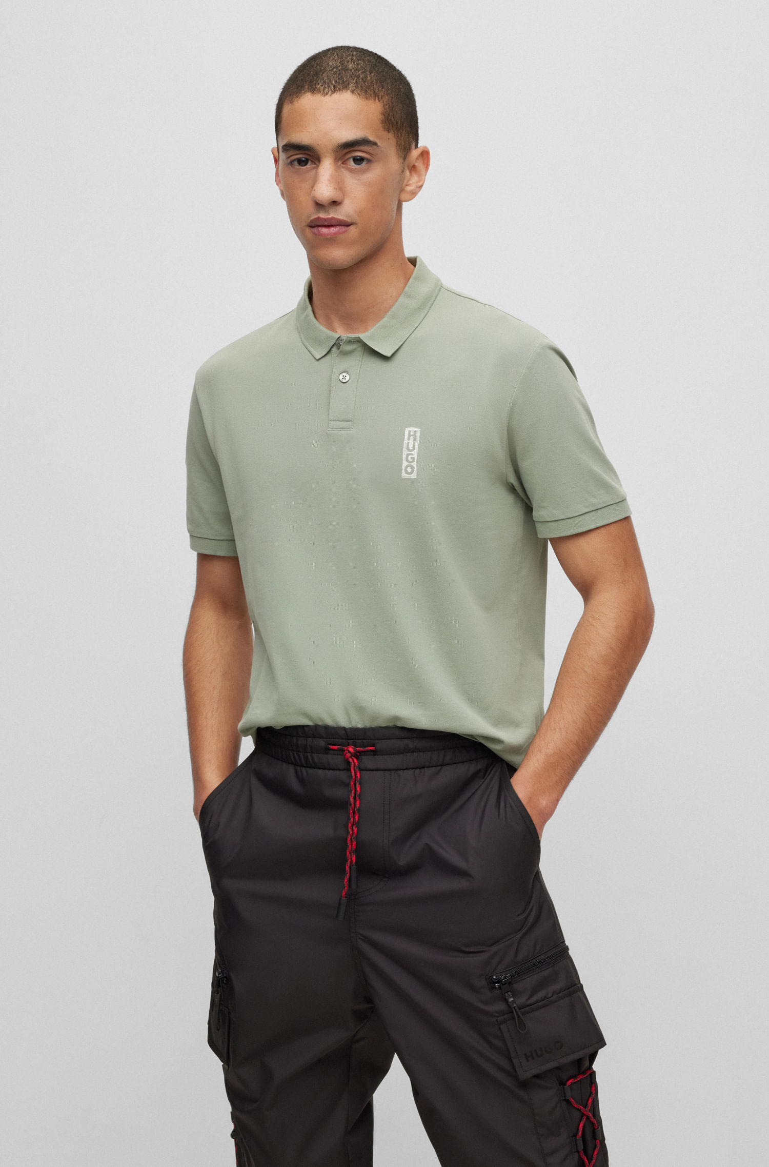 POLO REGULAR FIT DE ALGODÓN CON LOGO HOMBRE