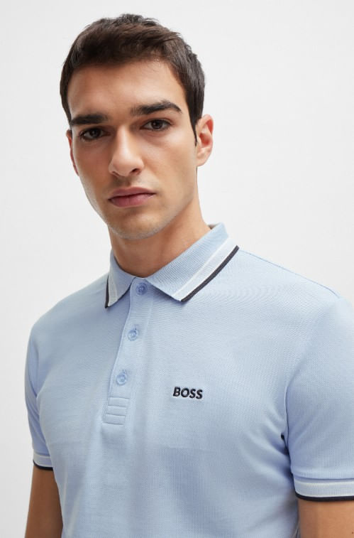 POLO REGULAR FIT DE PIQUÉ DE ALGODÓN CON LOGO HOMBRE