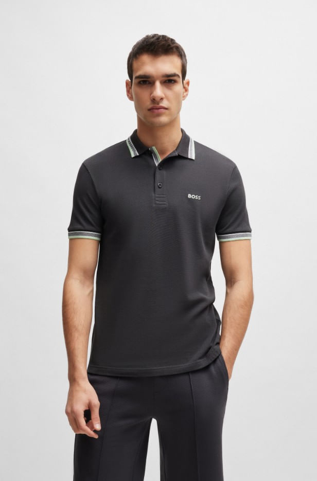POLO REGULAR FIT DE PIQUÉ DE ALGODÓN CON LOGO HOMBRE