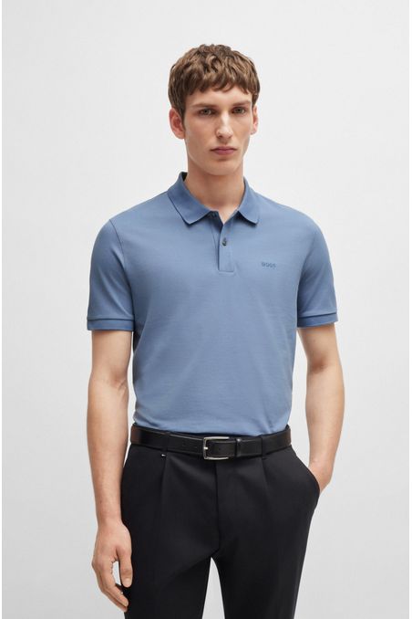 POLO REGULAR FIT DE ALGODÓN CON LOGO BORDADO HOMBRE