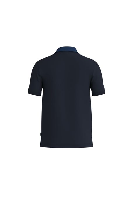 POLO DE ALGODÓN MERCERIZADO CON RAYAS EN EL CUELLO HOMBRE