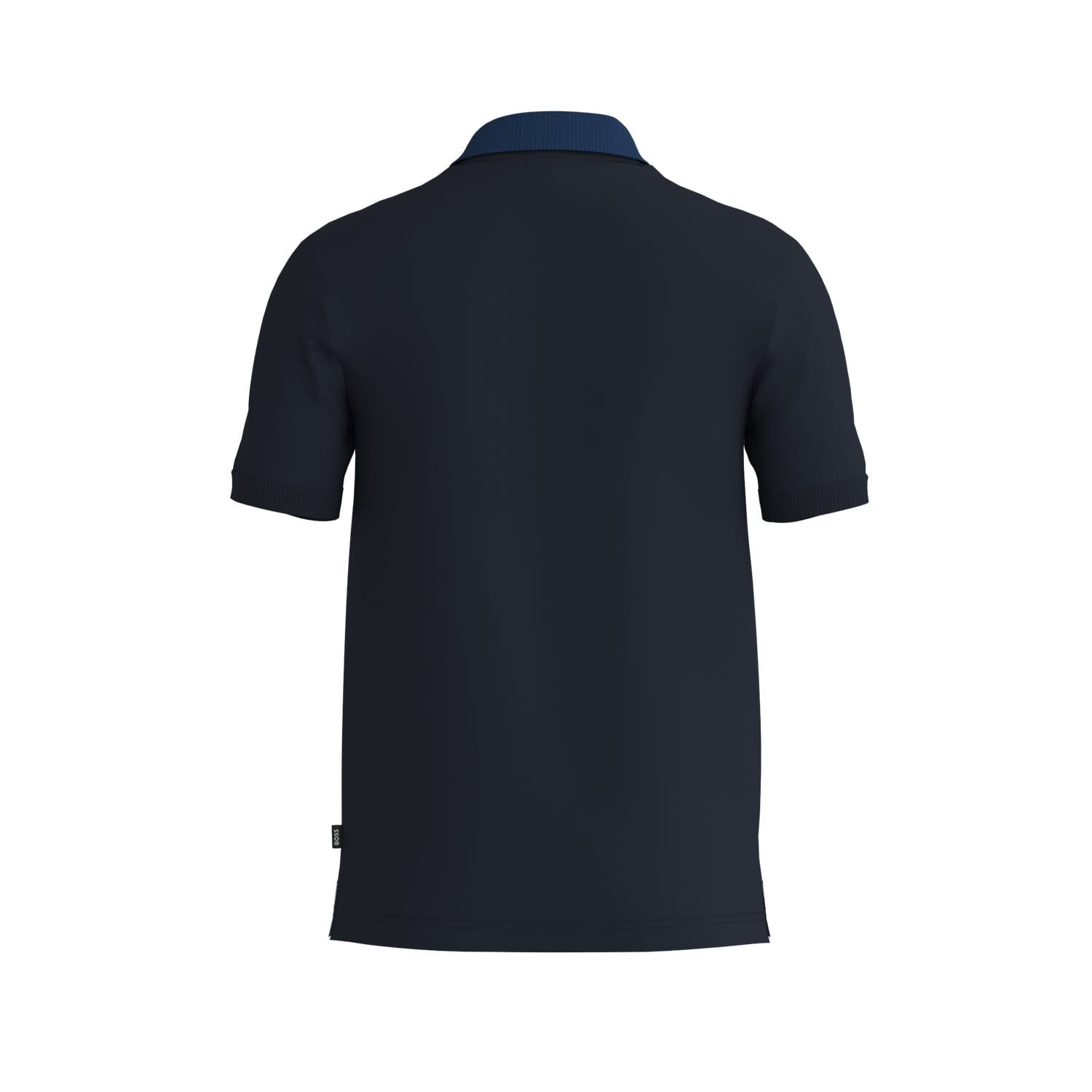 POLO DE ALGODÓN MERCERIZADO CON RAYAS EN EL CUELLO HOMBRE