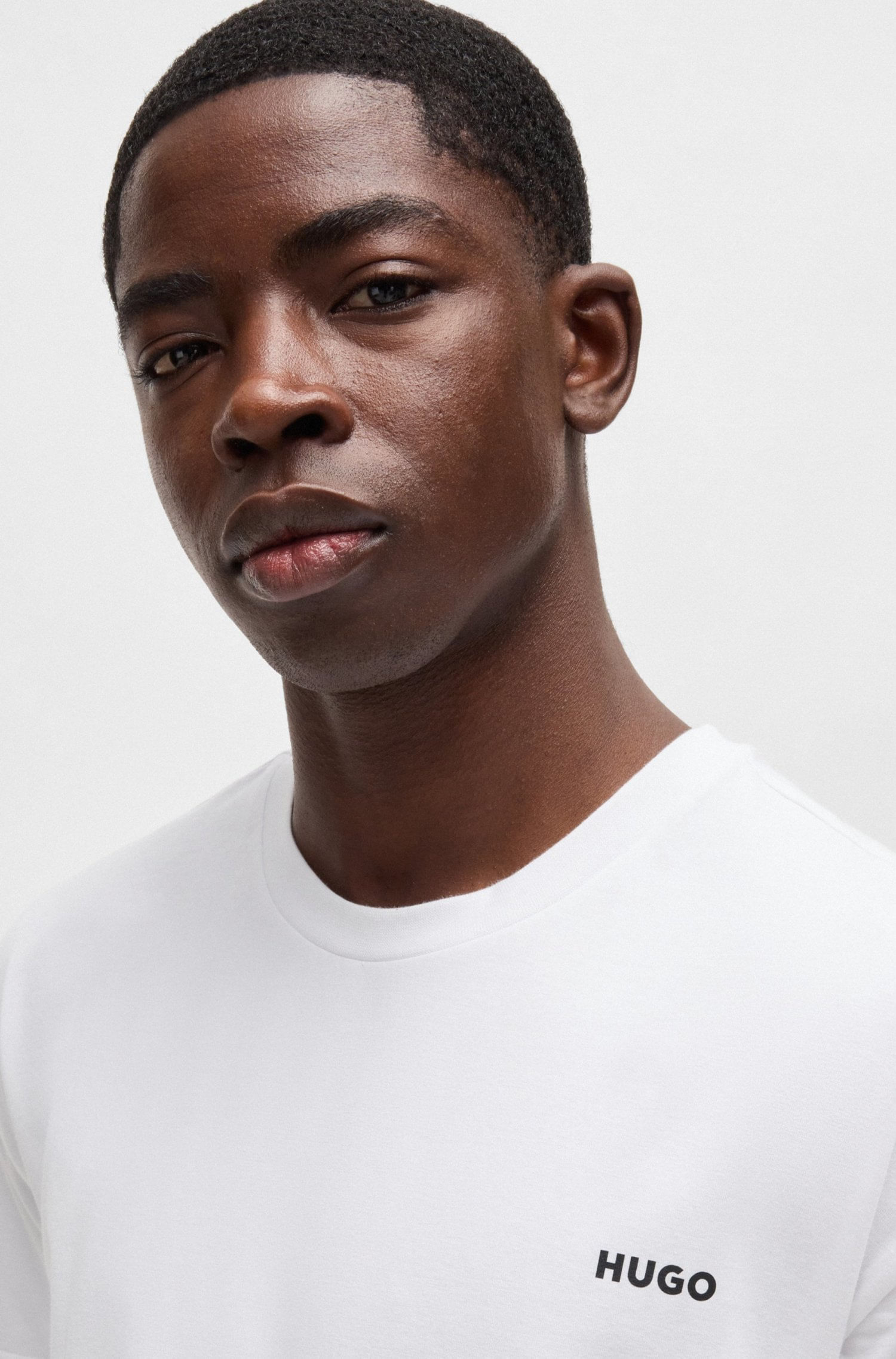 PIJAMA DE ALGODÓN ELÁSTICO CON LOGO ESTAMPADO EN CAJA DE REGALO SET DE PIJAMA HOMBRE