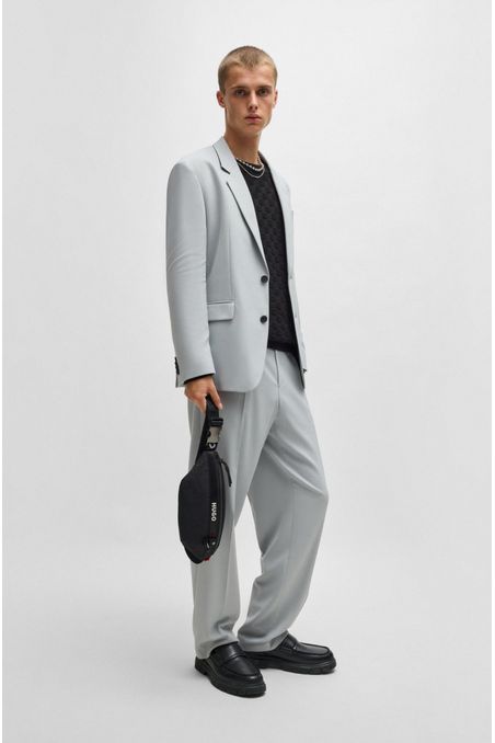 RIÑONERA CON LOGO EN CONTRASTE Y CORREA AJUSTABLE RIÑONERA HOMBRE