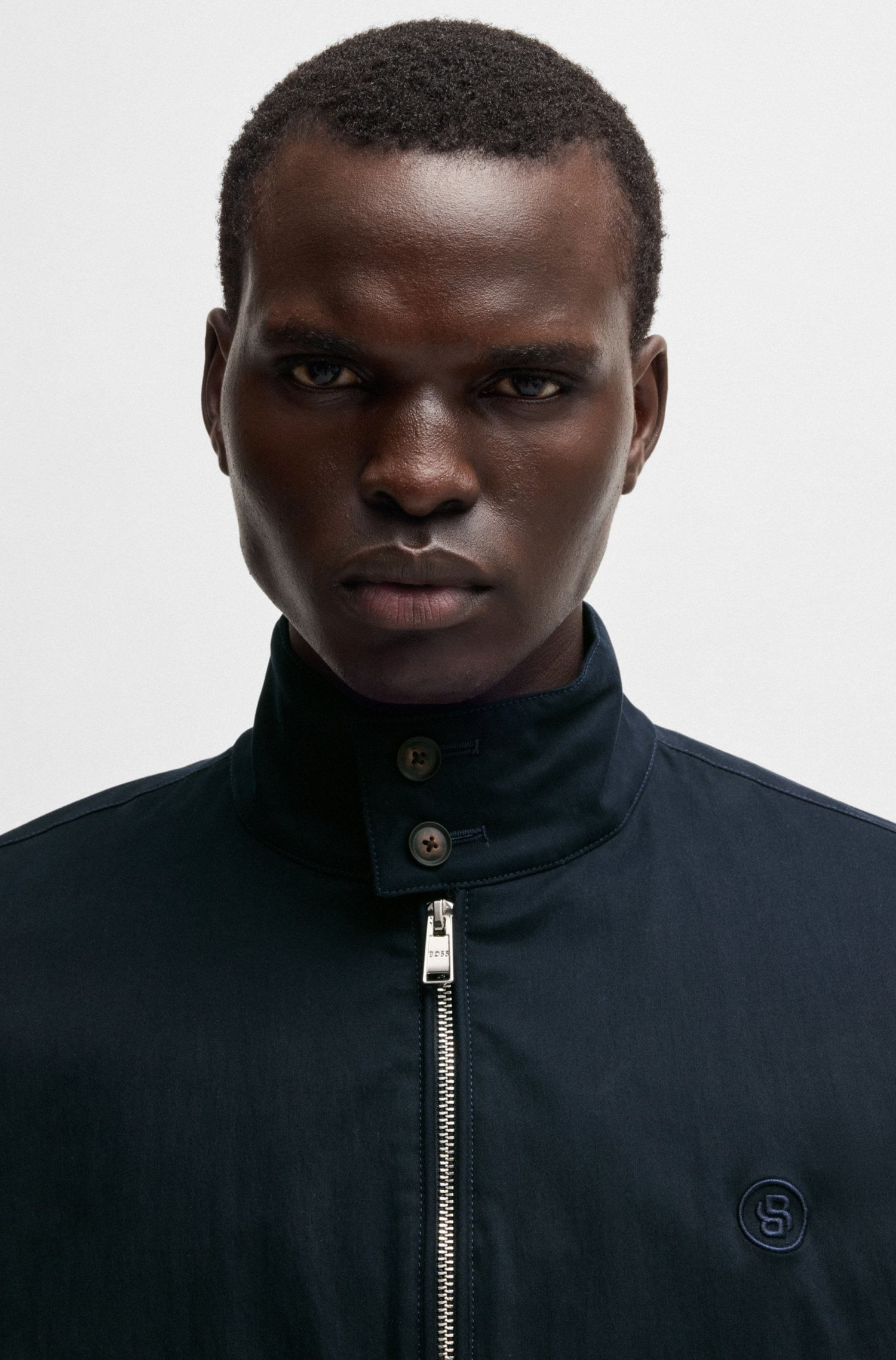 CHAQUETA DE ALGODÓN CON MONOGRAMA DOUBLE B CHAMARRA REGULAR FIT HOMBRE