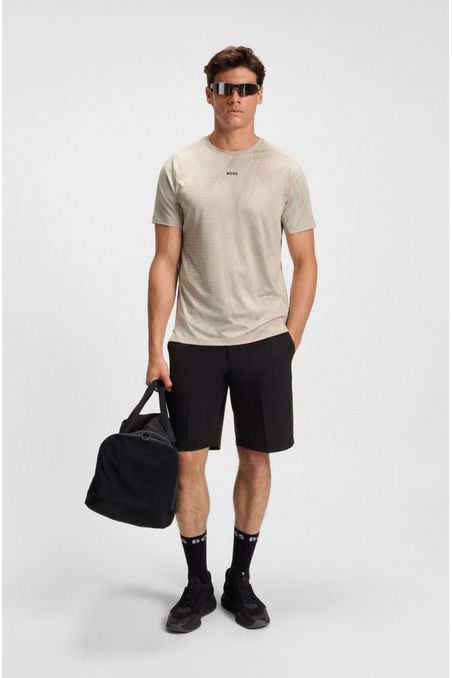 POLERA ACTIVA CON ESTAMPADO JACQUARD Y CONTROL DE LA HUMEDAD PLAYERA SLIM FIT HOMBRE