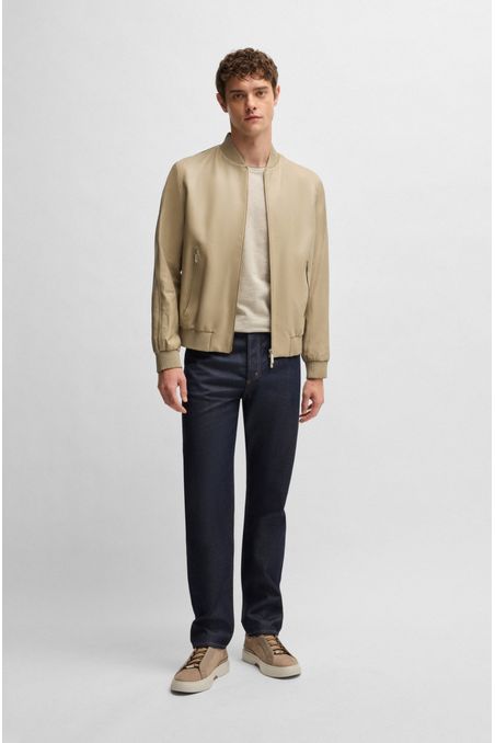 POLERA BOSS X ASTON MARTIN DE ALGODÓN, LINO Y SEDA PLAYERA REGULAR FIT HOMBRE