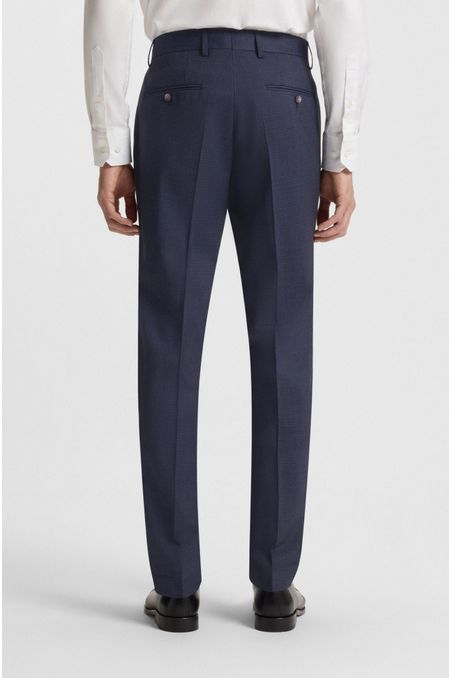 TRAJE CON CHALECO REGULAR FIT DE LANA CON ELÁSTICO TRAJE BUSINESS REGULAR FIT HOMBRE