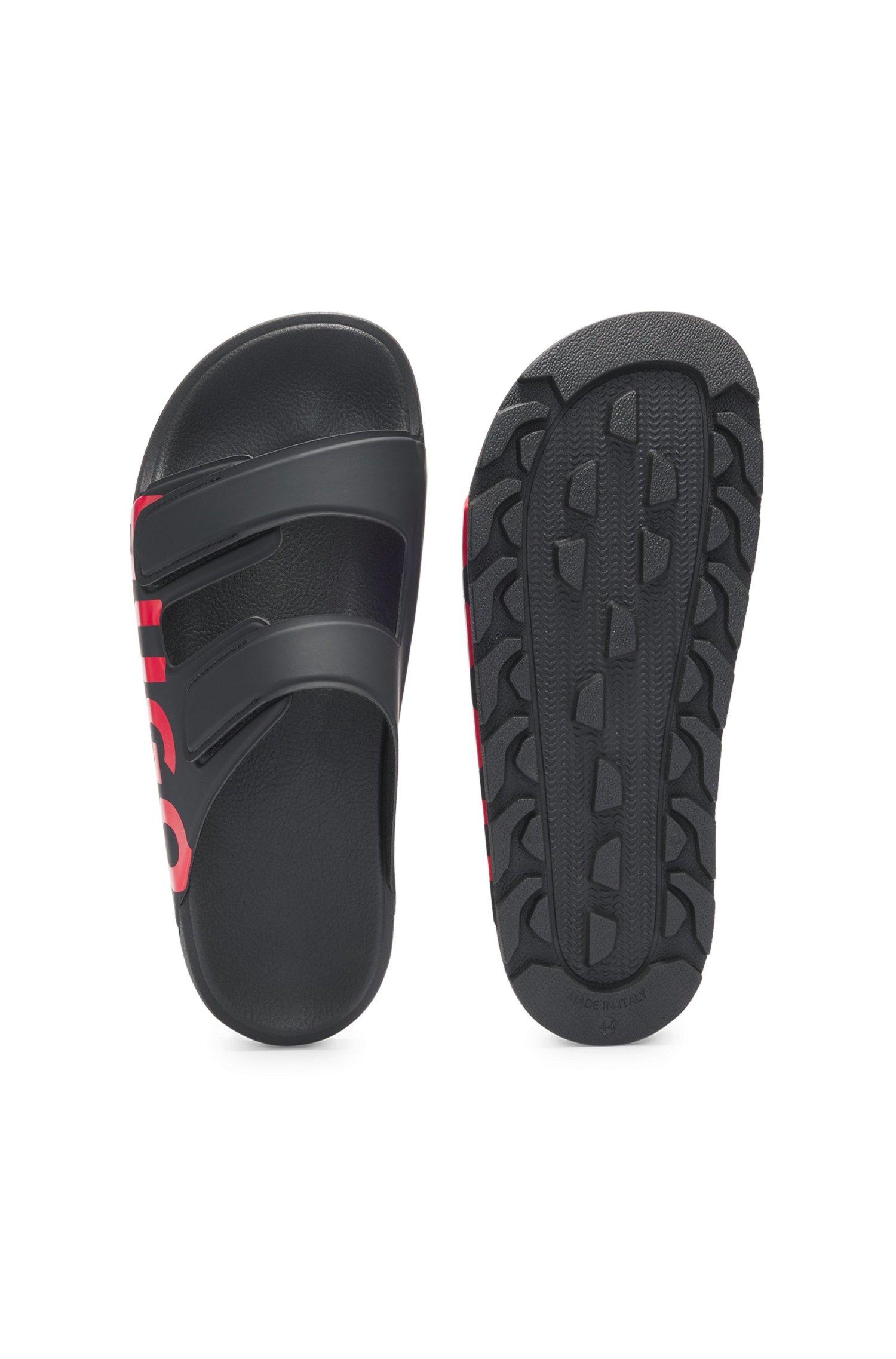 SANDALIAS CON LOGO Y DOS TIRAS DE CIERRE POR CONTACTO MOCASINES HOMBRE