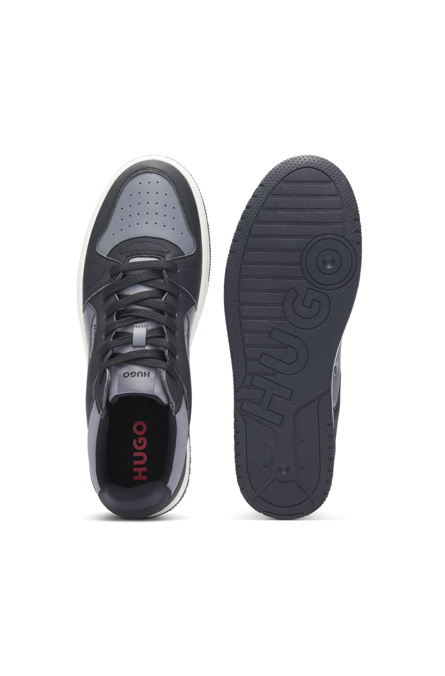 ZAPATILLAS DE CAÑA BAJA EN PIEL SINTÉTICA TENIS HOMBRE