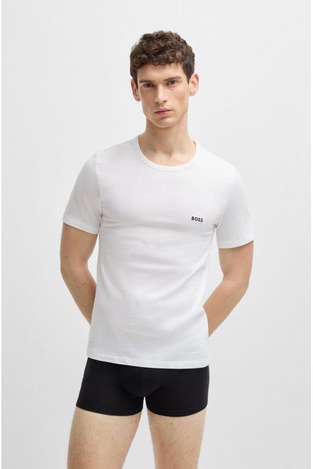PAQUETE DE TRES POLERAS INTERIORES DE ALGODÓN PLAYERA INTERIOR REGULAR FIT HOMBRE