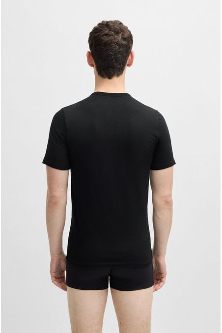 PAQUETE DE TRES POLERAS INTERIORES DE ALGODÓN PLAYERA INTERIOR REGULAR FIT HOMBRE