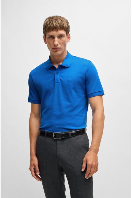 POLO REGULAR FIT DE ALGODÓN CON LOGO BORDADO HOMBRE