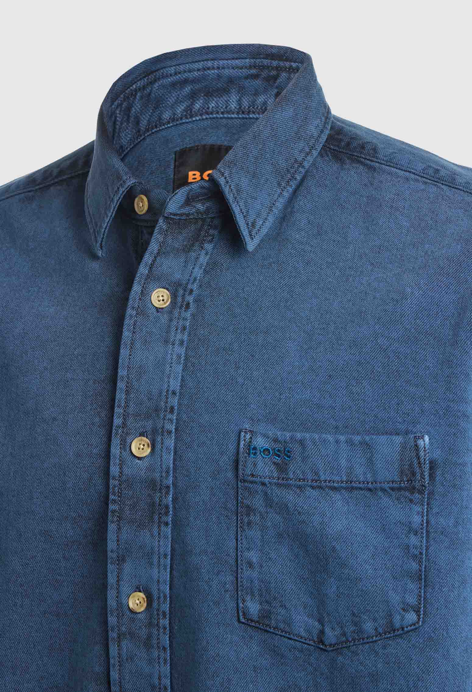 CAMISA SLIM FIT DE PUNTO ELÁSTICO TÉCNICO JASPEADO CAMISA SLIM FIT HOMBRE