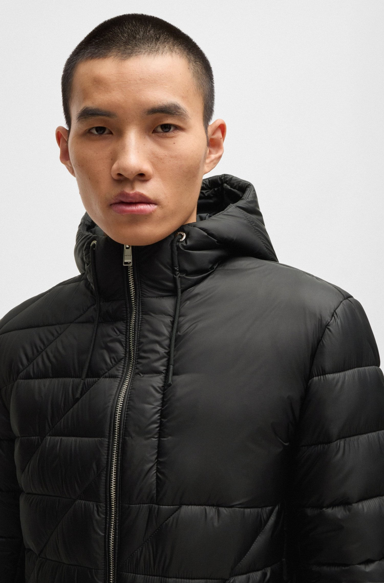 CHAQUETA REPELENTE AL AGUA CON MONOGRAMA DOUBLE B CHAMARRA REGULAR FIT HOMBRE