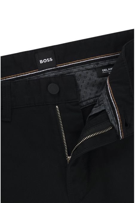 PANTALONES SLIM FIT DE ALGODÓN ESTRUCTURADO PANTALONES CASUALES SLIM FIT HOMBRE