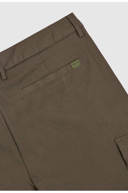PANTALONES SLIM FIT EN SARGA DE ALGODÓN ELÁSTICO PANTALONES CASUALES SLIM FIT HOMBRE