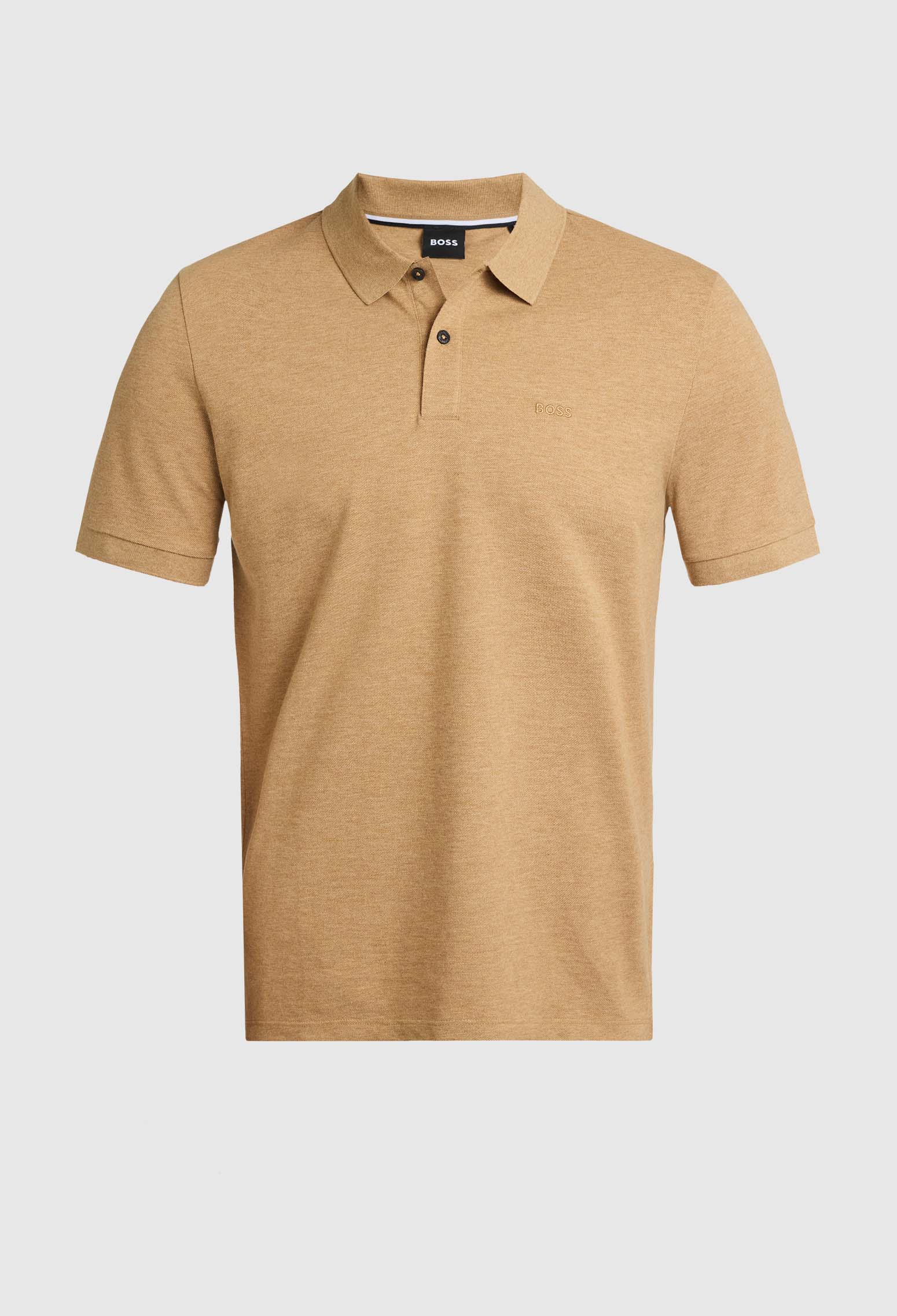 POLO DE ALGODÓN MERCERIZADO CON MOTIVO DE JACQUARD POLO REGULAR FIT HOMBRE
