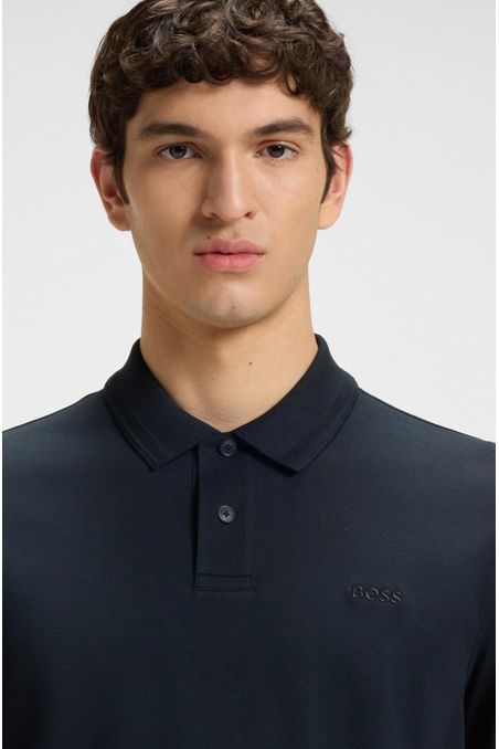 POLO PALLAS DE PIQUÉ DE ALGODÓN CON DETALLE DE LOGOTIPO HOMBRE
