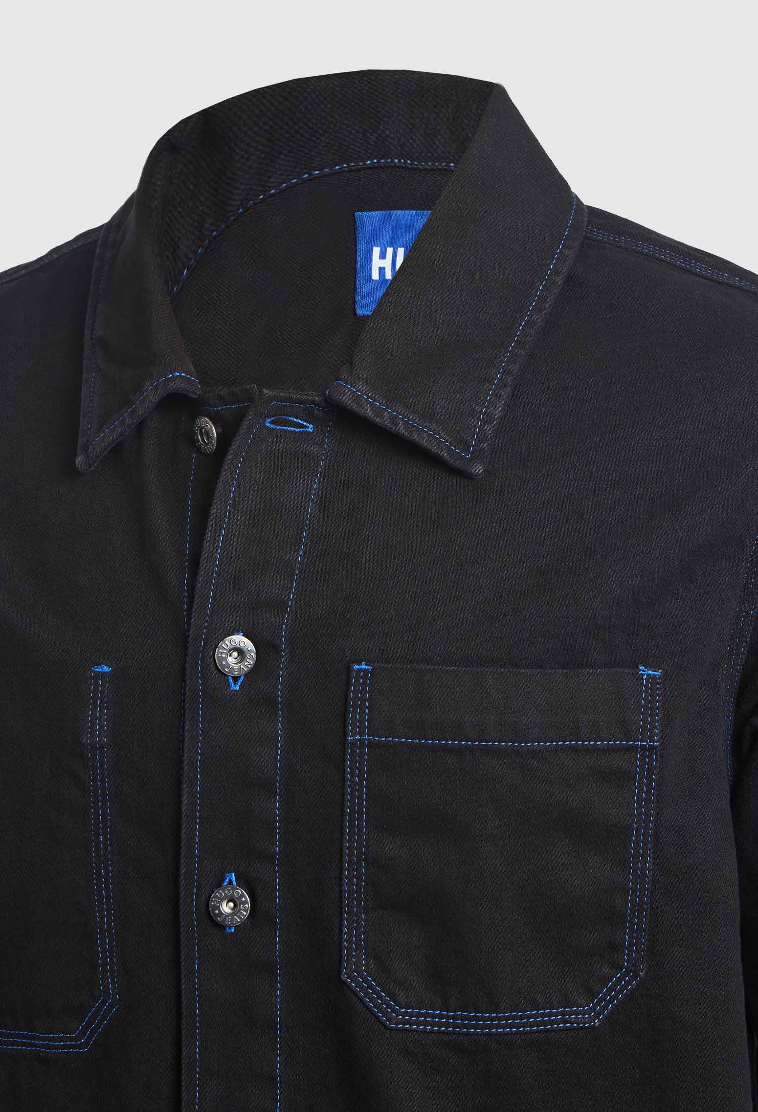 SOBRECAMISA HUGO X RB OVERSIZE FIT CON CINTA DE LA MARCA CAMISA OVERSIZE FIT HOMBRE