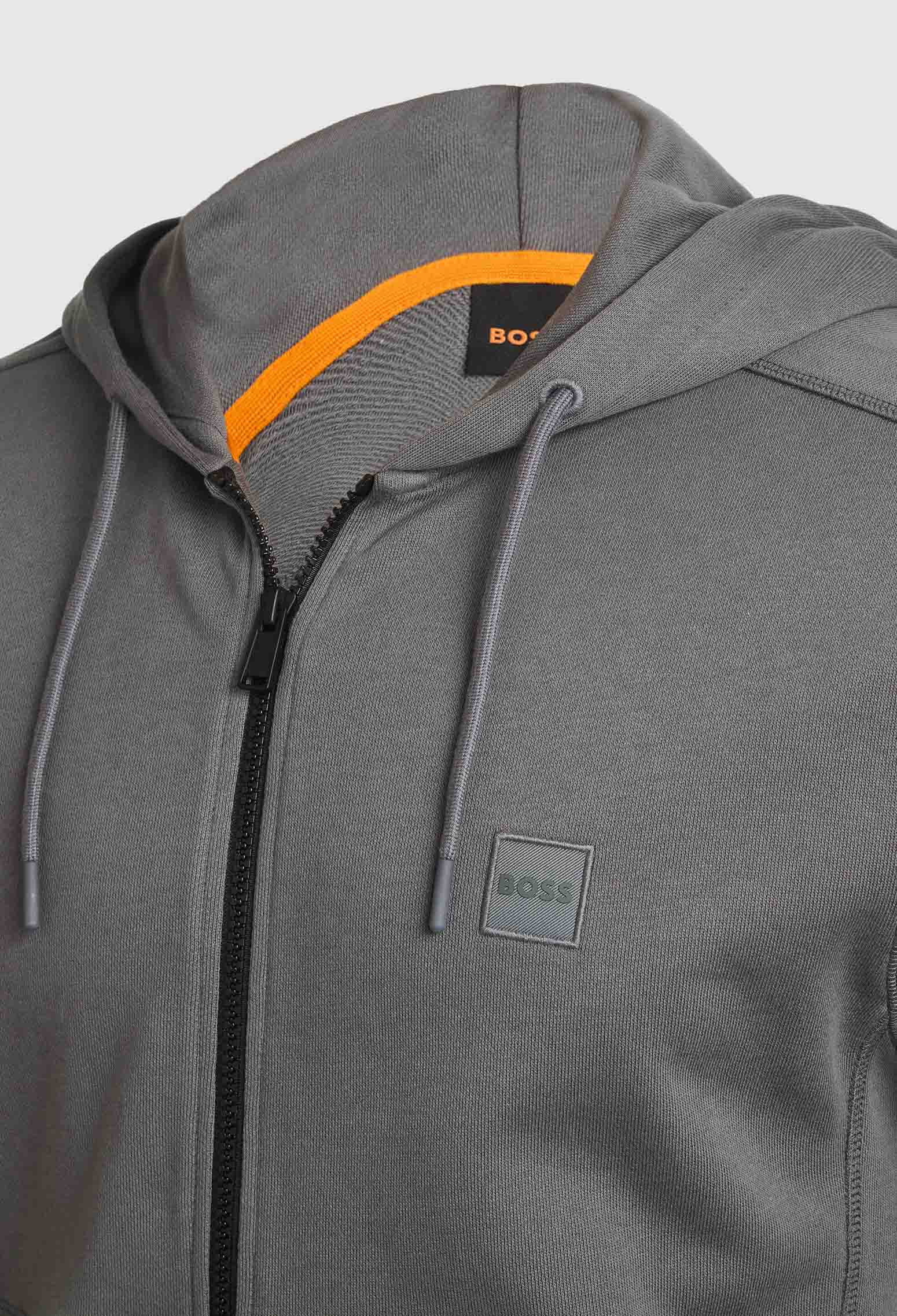 SUDADERA RELAXED FIT CON CUELLO CON CREMALLERA EN FORRO POLAR DE ALGODÓN SUDADERA RELAXED FIT HOMBRE