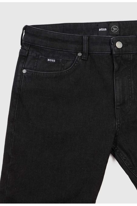 VAQUEROS REGULAR FIT DE DENIM NEGRO AZULADO SUPERSUAVE JEANS REGULAR FIT HOMBRE