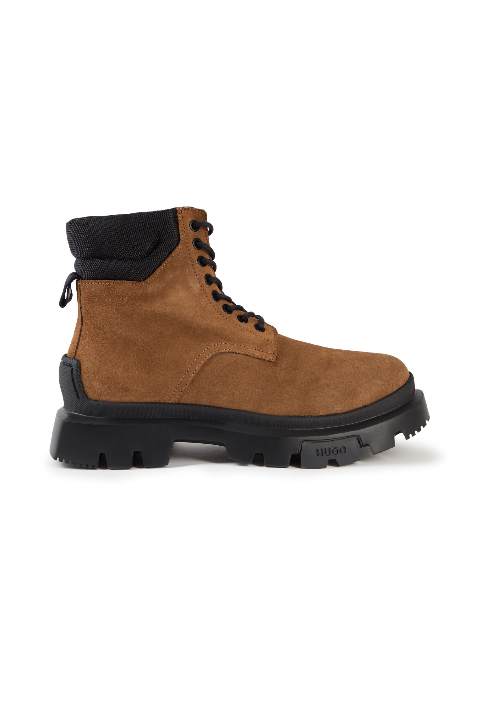 BOTINES DE PIEL CON LOGO GRABADO BOTAS HOMBRE