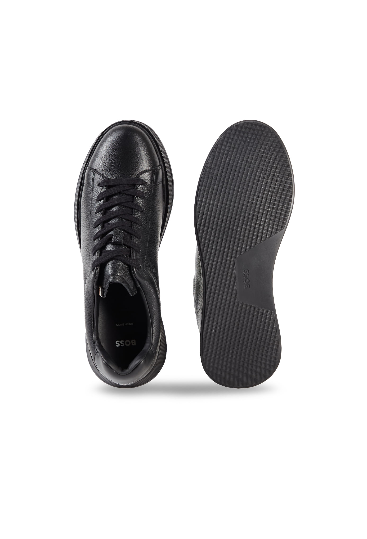 DEPORTIVAS DE PIEL SINTÉTICA CON TEXTURAS LISAS Y GRANULADAS TENIS HOMBRE