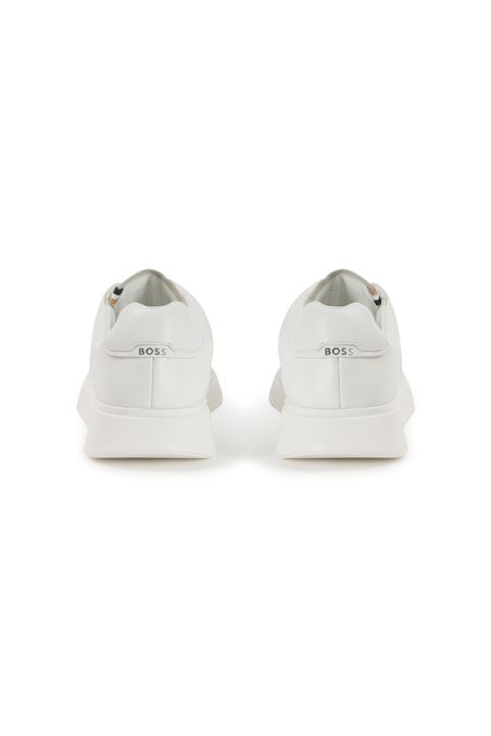 DEPORTIVAS DE PIEL SINTÉTICA CON TEXTURAS LISAS Y GRANULADAS TENIS HOMBRE