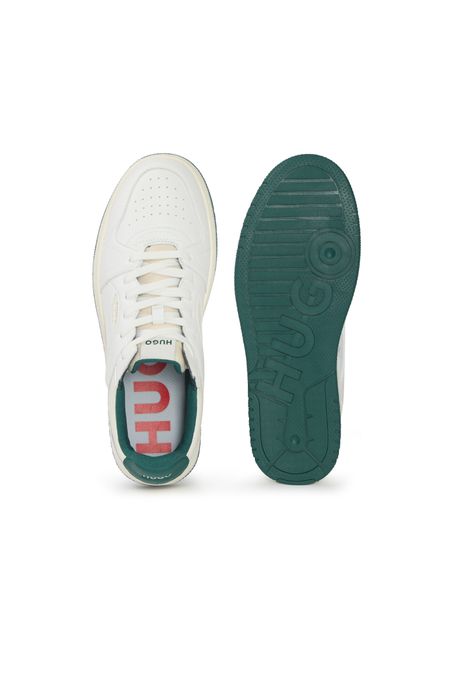 DEPORTIVAS DE PIEL SINTÉTICA CON TEXTURAS LISAS Y GRANULADAS TENIS HOMBRE