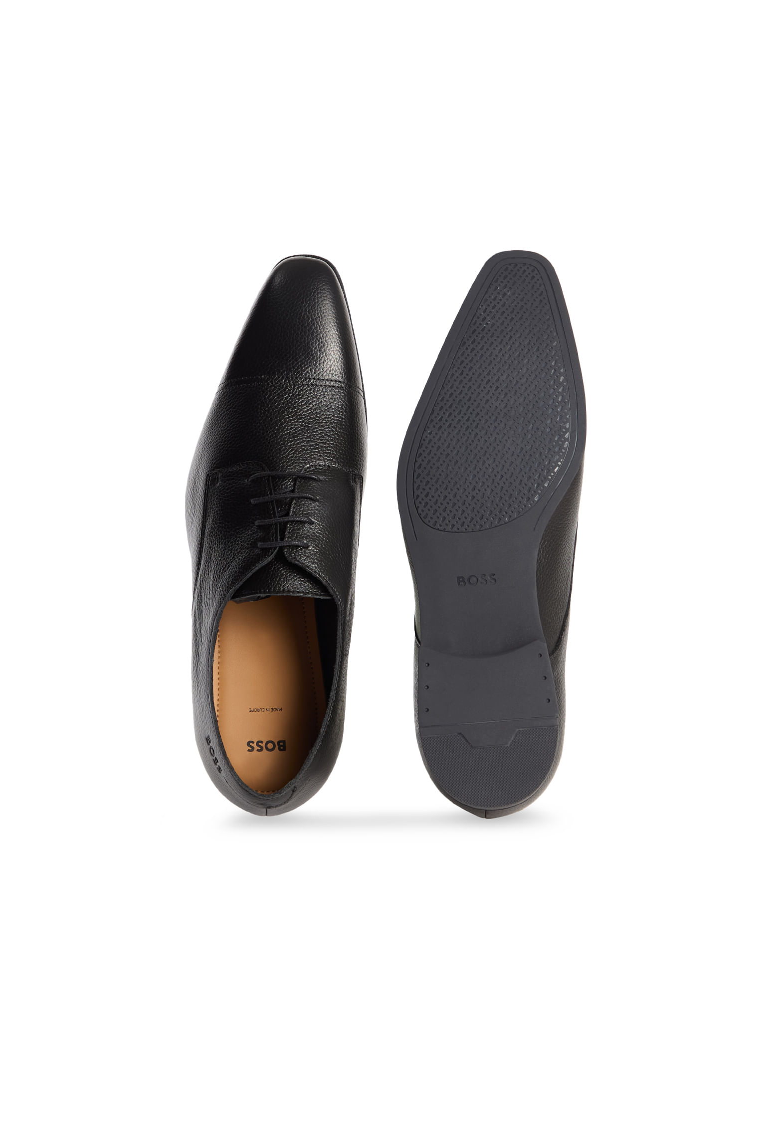 ZAPATOS DERBY DE PIEL CON LOGO GRABADO ZAPATOS BUSINESS HOMBRE