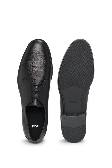 ZAPATOS DERBY EN PIEL GRANULADA CON REFUERZO EN LA PUNTERA ZAPATOS BUSINESS HOMBRE